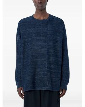 Yohji Yamamoto Long-Sleeve Jumper - Blue