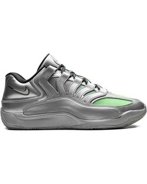 Nike Kd 18 Eybl "Metallic/ Strike/Dark Smoke" Sneakers - Gray