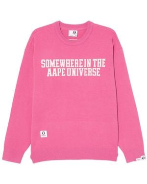 Aape By A Bathing Ape ロゴ スウェットシャツ - ピンク