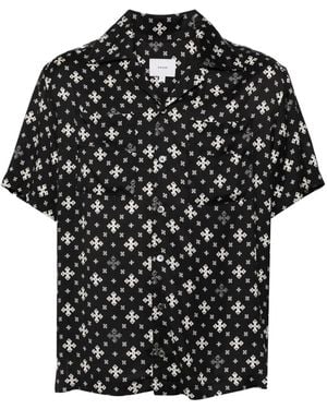Rhude Bandana-Print Rayon Shirt - Black