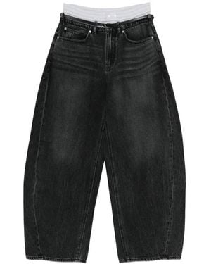 Alexander Wang Belt-Loop Belted Jeans - Grey
