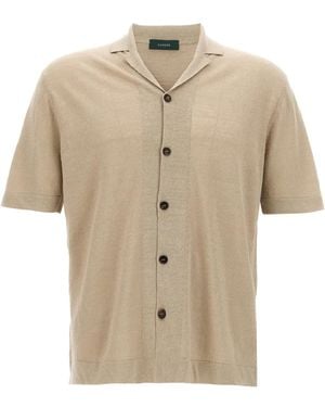 Zanone Linen Shirt - Natural