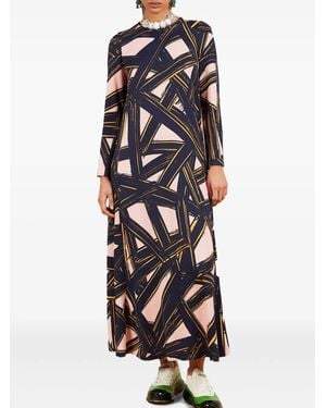 Colville Abstract-Print Maxi Dress - White