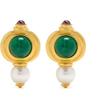 Ben-Amun Boucles D'Oreilles À Perle - Yellow