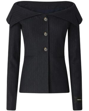 Pinko Top A Rayas Diplomáticas - Negro
