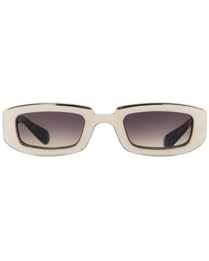 Jacques Marie Mage Ryder Rectangle-Frame Sunglasses - White
