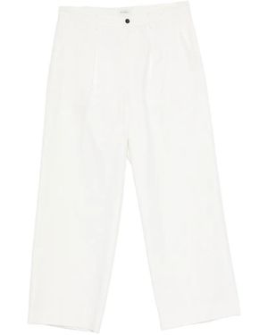 Second/Layer Saico Pleated Trousers - White