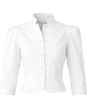 D'Estree Amoako Buttoned Jacket - White