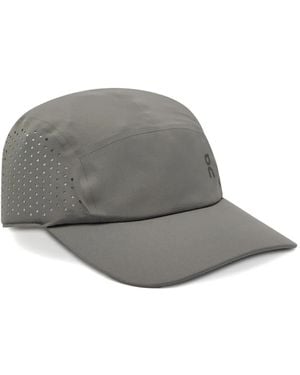 On Shoes Perforated Baseball Cap - Grey
