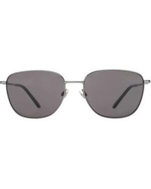 Burberry Metal Check Square Sunglasses - Gray