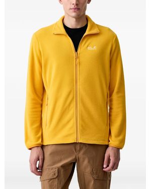 Jack Wolfskin Felpa Con Logo Ricamato - Giallo