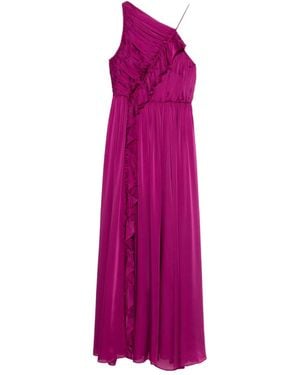 Ulla Johnson Aisha Ruffled Maxi Dress - Purple