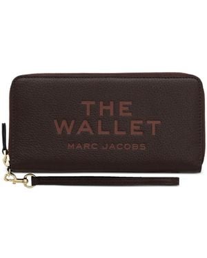 Marc Jacobs Continental Leather Zip Wallet - Brown