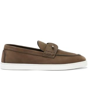 SCAROSSO Cole Metal-Detail Loafers - Brown