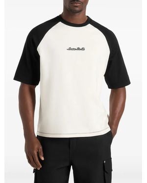 Manière De Voir Signature Raglan Cotton T-Shirt - Black