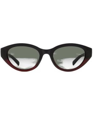 Gucci Oval-Frame Sunglasses - Black