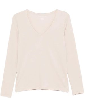 Majestic Filatures V-Neck Long-Sleeve T-Shirt - Natural