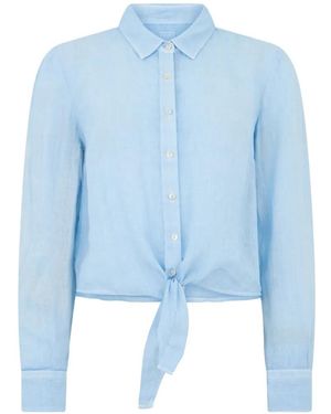 120% Lino Button Shirt - Blue