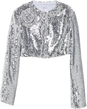 GIUSEPPE DI MORABITO Jack Verfraaid Met Rozen En Pailletten - Wit