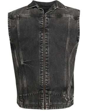 Martine Rose Denim Vest - Black