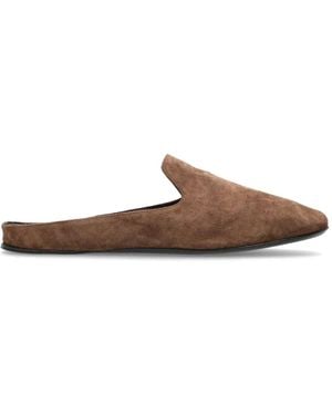 Max Mara Suede Mules - Brown
