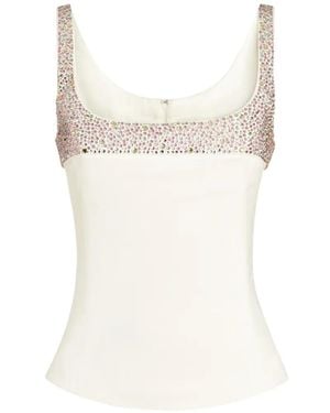Genny Embellished Top - White