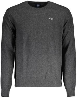 La Martina Pull À Logo Brodé - Grey