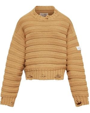MM6 by Maison Margiela Wool Jumper - Natural