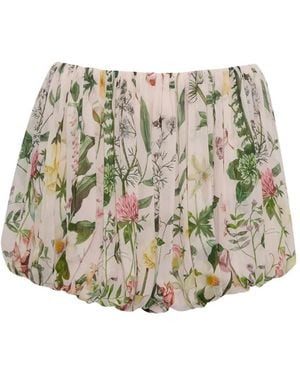 Cara Cara Bloom Floral-Print Shorts - White