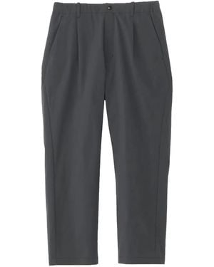 Goldwin Pleated Straight-Leg Pants - Gray