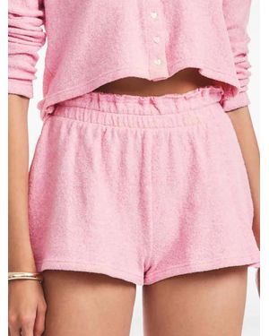 LoveShackFancy Delvina Cotton Shorts - Pink