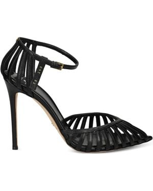 Elisabetta Franchi Sandalias con tacón de 110 mm - Negro