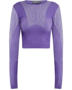 adidas By Stella McCartney Langarmshirt mit Schlangenmuster - Lila