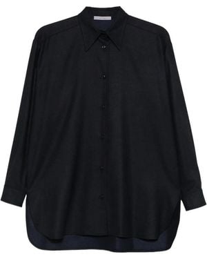 Dusan Long-Sleeve Buttoned Shirt - Black