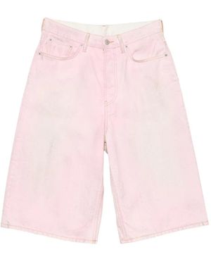 Acne Studios Bermudas de algodón - Rosa