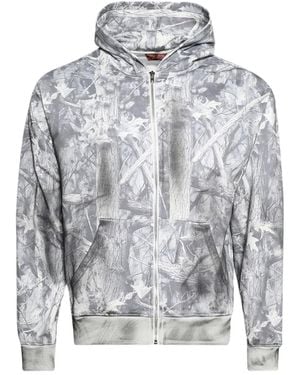 PRAYING Realtree Camouflage Zip-Up Hoodie - Gray
