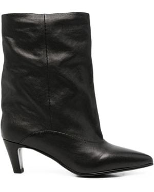 Bruno Premi Pointed-Toe Slouchy Boots - Black
