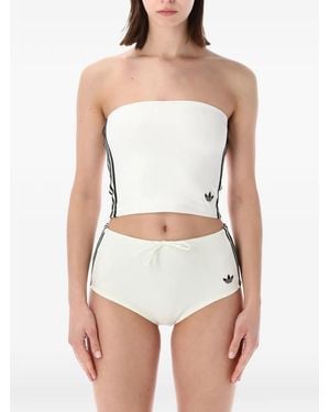 adidas Striped Tube Top - White