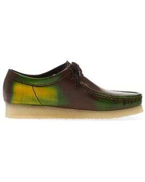 Clarks Wallabee Lace-Up Trainers - Green