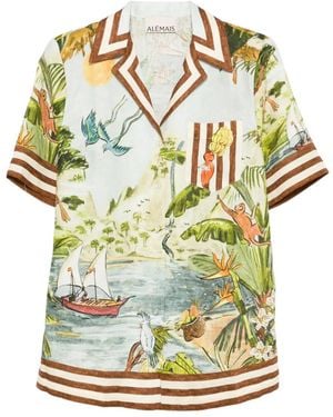 ALÉMAIS Camisa Toucan Tango Estampada - Multicolor