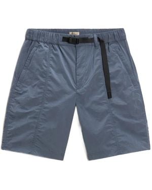 Woolrich Pantalones Cortos Impermeables Con Cinturón - Azul