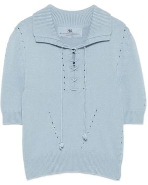 Ermanno Scervino Camiseta De Manga Corta - Azul