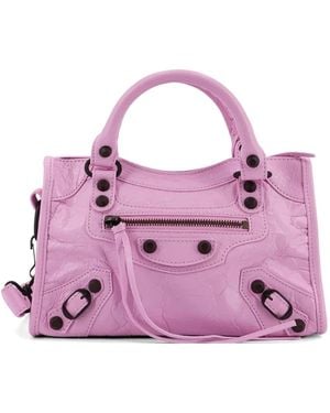 Balenciaga Mini Le City Top-Handle Cross Body Bag - Pink