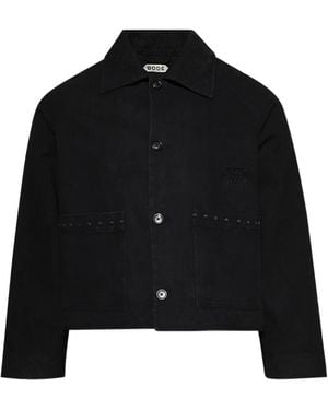 Bode Embroidered-Detail Jacket - Black