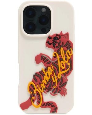 Bimba Y Lola Tiger-Print Iphone 16 Pro Case - White