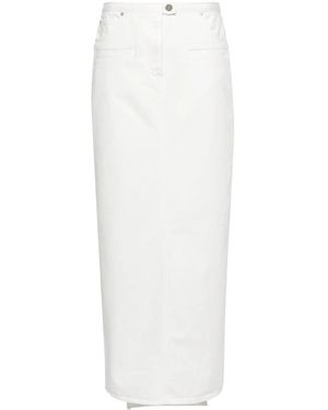 Courreges Heritage Cotton Skirt - White