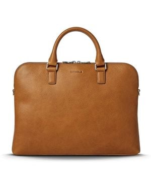Shinola Leather Briefcase - Brown