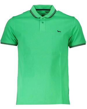 Harmont & Blaine Poloshirt Met Contrasterende Afwerking - Groen