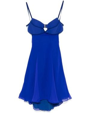Nensi Dojaka Silk Mini Dress - Blue