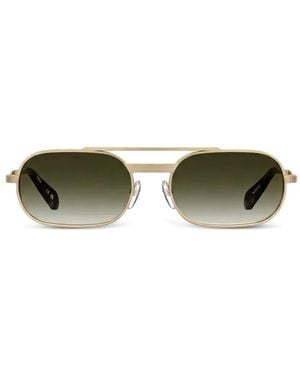 Moschino Browline-Frame Sunglasses - Green